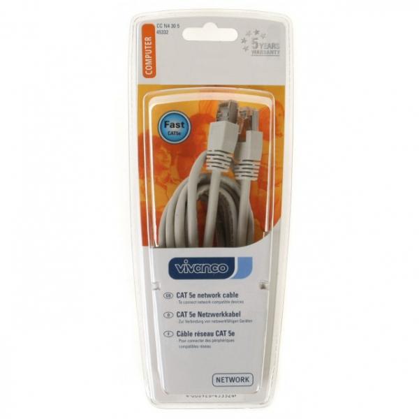 16.5' CAT5e (350 MHz) STP Shielded Network Cable - Vivanco